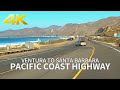 [4K] PACIFIC COAST HIGHWAY - Driving from Ventura to Santa Barbara, Los Angeles, California, Travel
