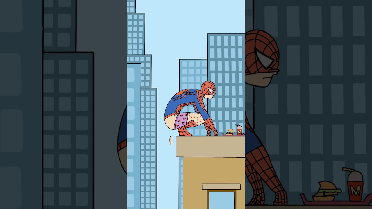 Spiderman No Way Toilet EasyoMake Animation Short 