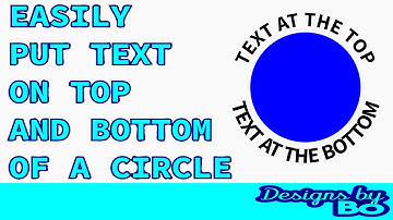 How To Easily Put Text On The Top And Bottom Of A Circle In Inkscape