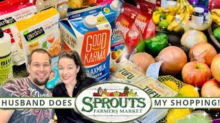 Sprouts Grocery Haul! | My Husband Does My Shopping! 😱| Vegan \& Prices Shown! | April 2020