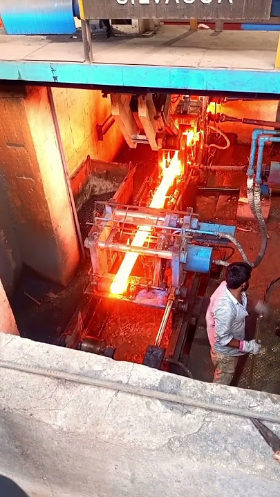Steel Manufacturing plant 😱😱 || By CCM casting machine || #steel #manufacturing #industry #hardwork
