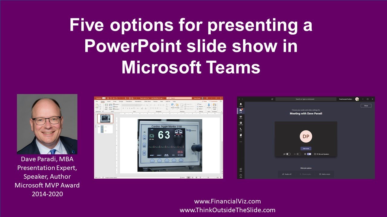 how to show presentation in teams