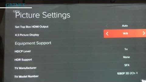 how to change the resolution on Foxtel IQ4 or Foxtel iQ3