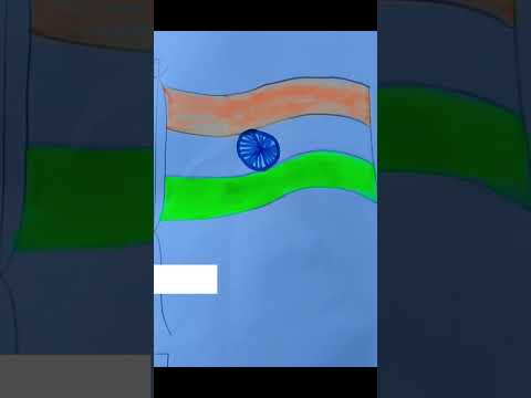 Indian flag 🇮🇳 #shorts #drawing