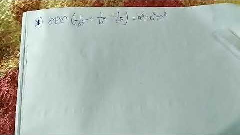 a^b^c^(1/a^3+1/b^3+1/c^3) =a^3+b^3+c^3 Proved It