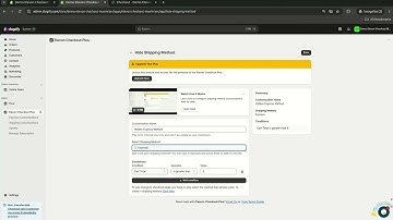 How to Hide Shipping Methods at Checkout | Elevon Checkout Plus
