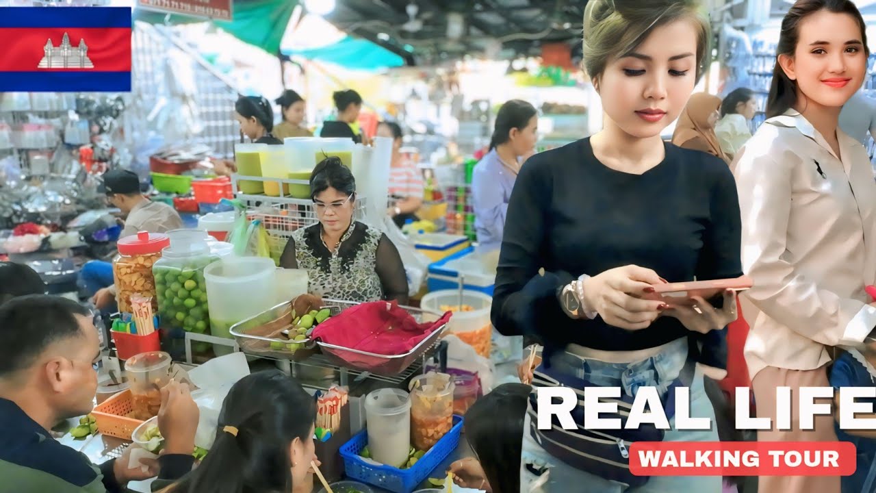 Real Local Life in Phnom Penh | Best Local Market Walking Tour February 2026 & Street Food Scene 