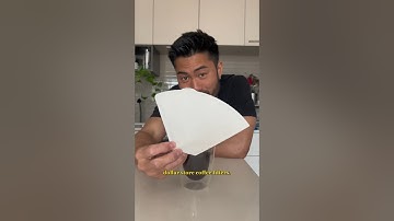 Using coffee filters from the dollar store