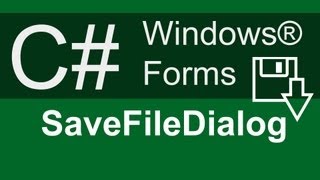 C#: SaveFileDialog (Speichern) - Windows® Forms