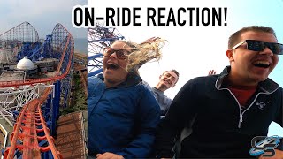 Riding the U.K.&#39;s Tallest Roller Coaster! The Big One at Blackpool Pleasure Beach POV Reaction