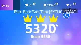Magic Tiles 3 - Bum Bum Tam Tam - 5000+ score screenshot 5