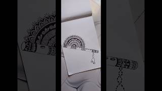easy last minute flute 🪈 mandala #viral #art #trendingshorts #drawing #mandala #shorts #ytshorts #fy