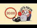 Pomodoro Timer 3x30min (1.5hr) | ADHD | Let's get focused! 🔥 theme: scary carnival