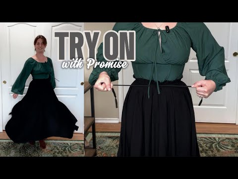 ♠️ Try On With Promise ♠️ Black Renaissance Skirt with AMAZING Spin!