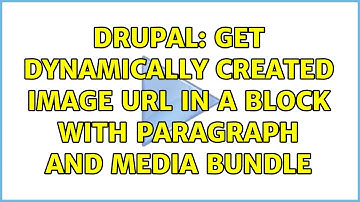 Drupal: Get dynamically created image URL in a block with paragraph and media bundle