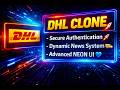 🔥 DHL Clone Website in PHP &amp; MySQL | Full Functional Project 💛 | Login System + Neon UI 2026