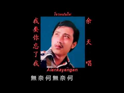 我要你忘了我~歌詞版~（余天唱）~好歌聽出好心情。