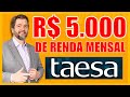 Como ter r 5000 de renda mensal em dividendos investindo em taesa 2024