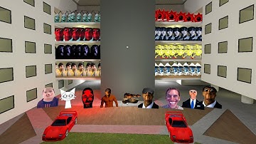 POV AUUGHH OBUNGA FAMILY AND MANY CRAZY NEXTBOTS GMOD HAVE FUN TOGETHER !!! #gmod #nextbots