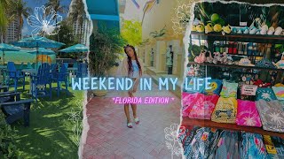 Weekend in Florida..💌|Flying first class..|Travel Vlog- Girl trip|