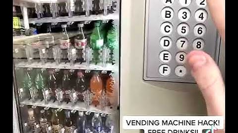 Vending machine hack.