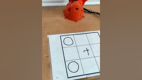 Tic Tac Toe using inverse kinematics and image processing