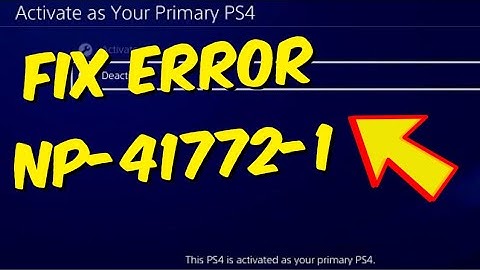 How To Fix PS4 Error NP-41772-1 - 2024
