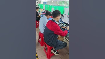 Assembly in full speed.#WireHarness #AssemblyLine CableAssembly #ElectronicsFactory #QualityControl
