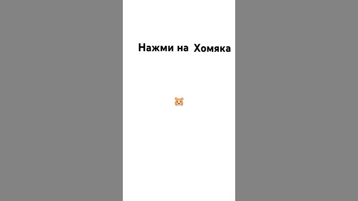 Нажми на хомяка