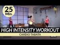 25 Min. HIIT High Intensity Tabata Cardio Workout to loose Weight