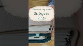 Strings vs Rings | Traveler's vs Ring Binder | Short #planning #travelersnotebook #ringbinder