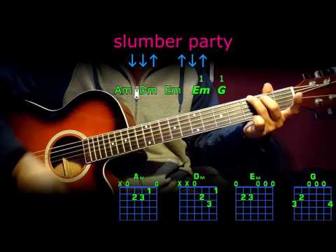 slumber party brittney spears guitar chords