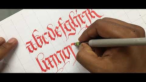 Calligraphy for Beginners I Practice I BLACK LETTER (FRAKTUR)