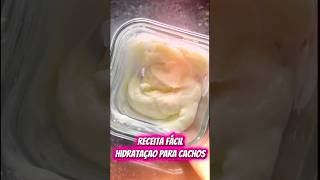 Receita Fácil para cabelo cacheado ressecado😉#receitacaseira #cachos #receitafacilerapida