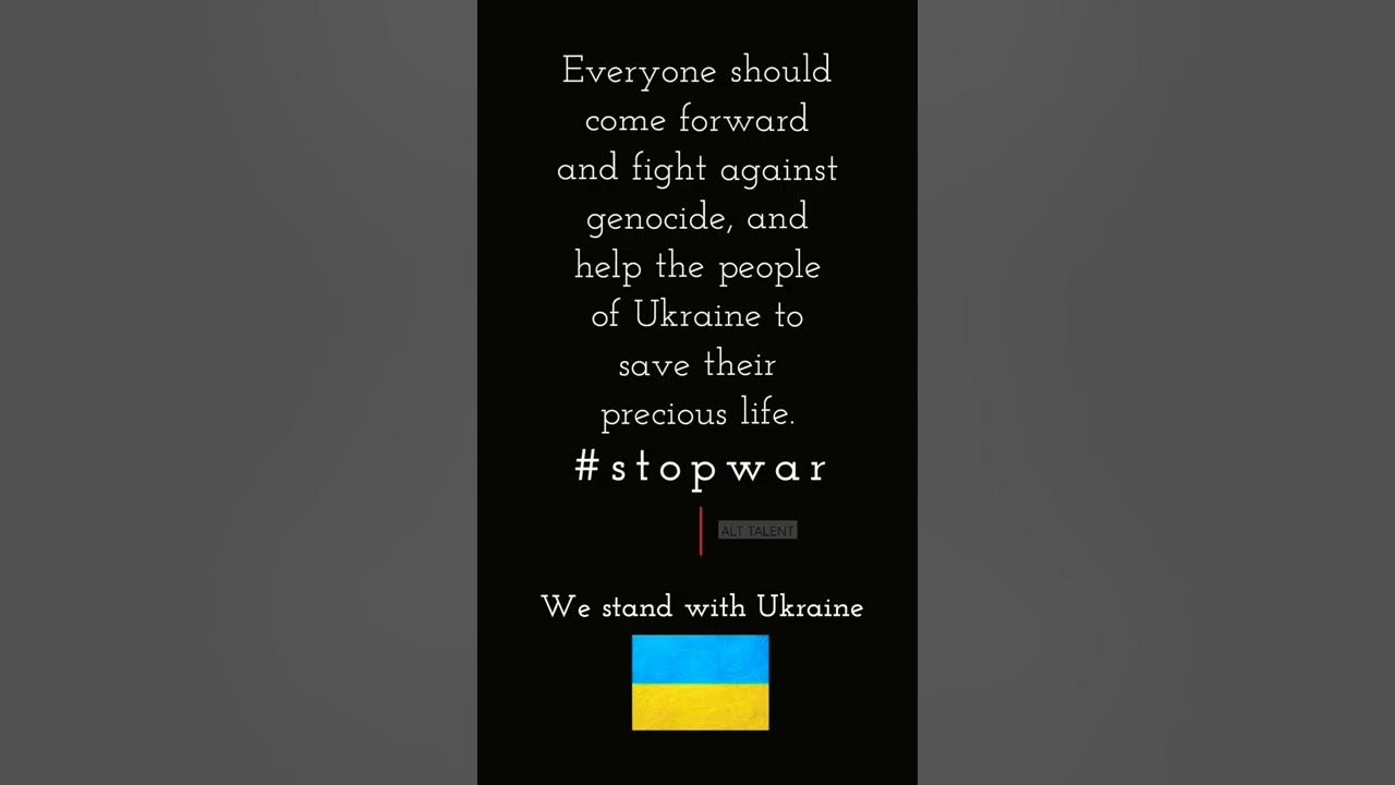 We stand with Ukraine 🇺🇦 #stopwarinukraine