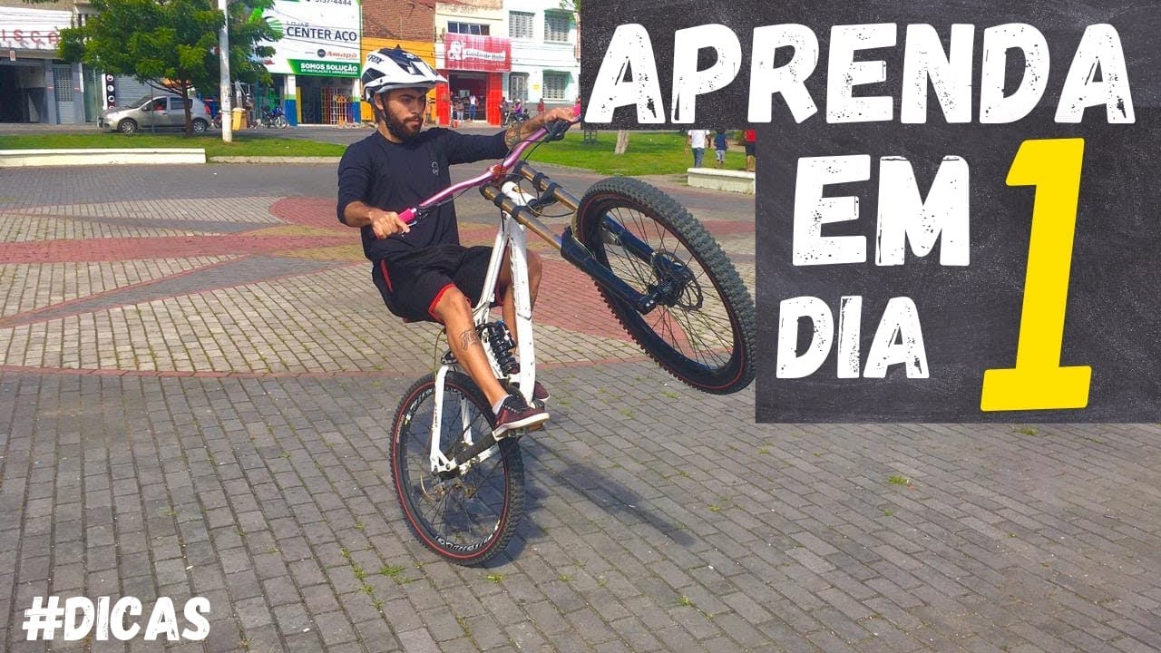 como aprender dar grau na bicicleta