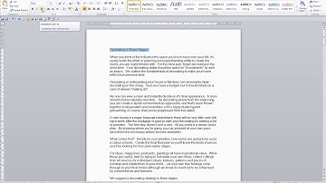 Microsoft Word 2010 Video 17 Bold Italic and Underline