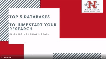 The Top 5 Databases to Jumpstart your Research