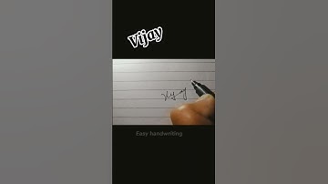 Vijay Name signature style|| #shortsvideo #signature #youtubeshorts #trending