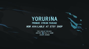 Yorurina Ninja Girl Twitch Overlay Stream Package
