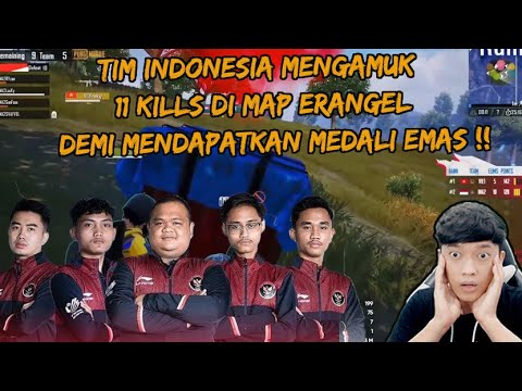 MENEGANGKAN !! MOMEN TIM INDONESIA MENGAMUK DI ERANGEL UNTUK MENDAPATKAN MEDALI EMAS – PUBG MOBILE