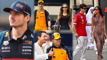 Charles Leclerc arrives with his future wife | Max Verstappen & more F1 Drivers arrive in Abu Dhabi