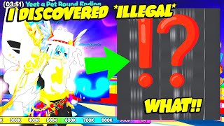 I DISCOVERED MOST *ILLEGAL* IN ROBLOX?! while Playing PET SIMULATOR X Yeet A Pet (Update)