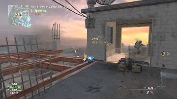 MW3- QUAD Throwing knife & knife feed + long range t-knife kill!