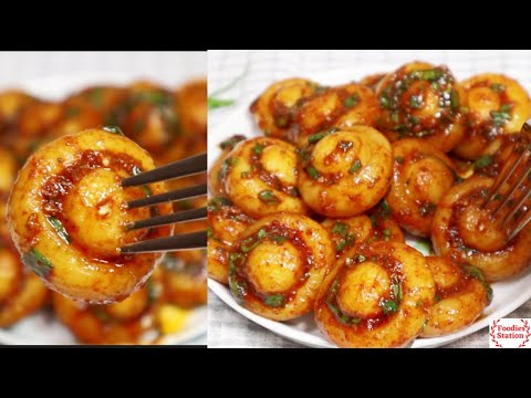 Korean Chilli Garlic Potato Bites | Better than Noodles, Garlic Seasoned Potatoes | Potato Recipe