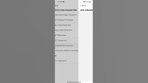 Sungrow string inverter Over Voltage setting in SG125CX-P2