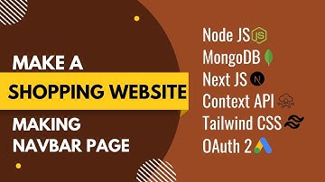 Ecommerce Website Tutorial with Node + Next JS | Making Navbar Page | Part 6