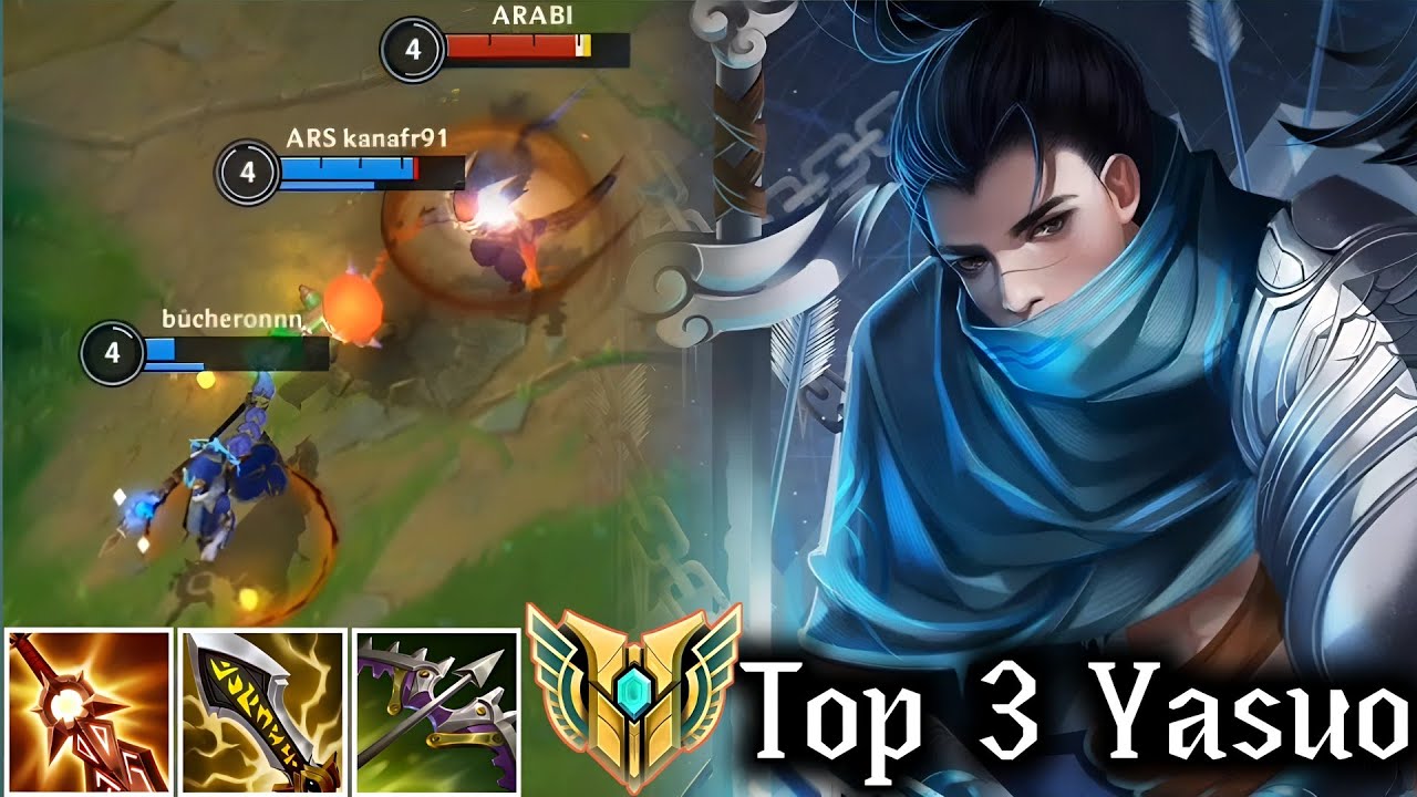 Wild Rift - Top 3 Yasuo ADC Duo Lane Gameplay - YouTube