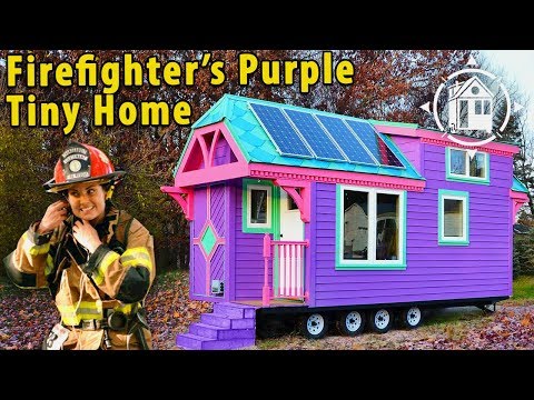 This Purple TINY HOUSE Is Freeing Her From A Mortgage