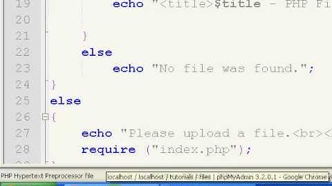 PHP Tutorials // File Upload (Part 7/8)
